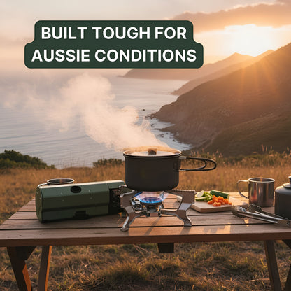 COOK ANYWHERE IN MINUTES — FROM THE OUTBACK TO THE BEACH