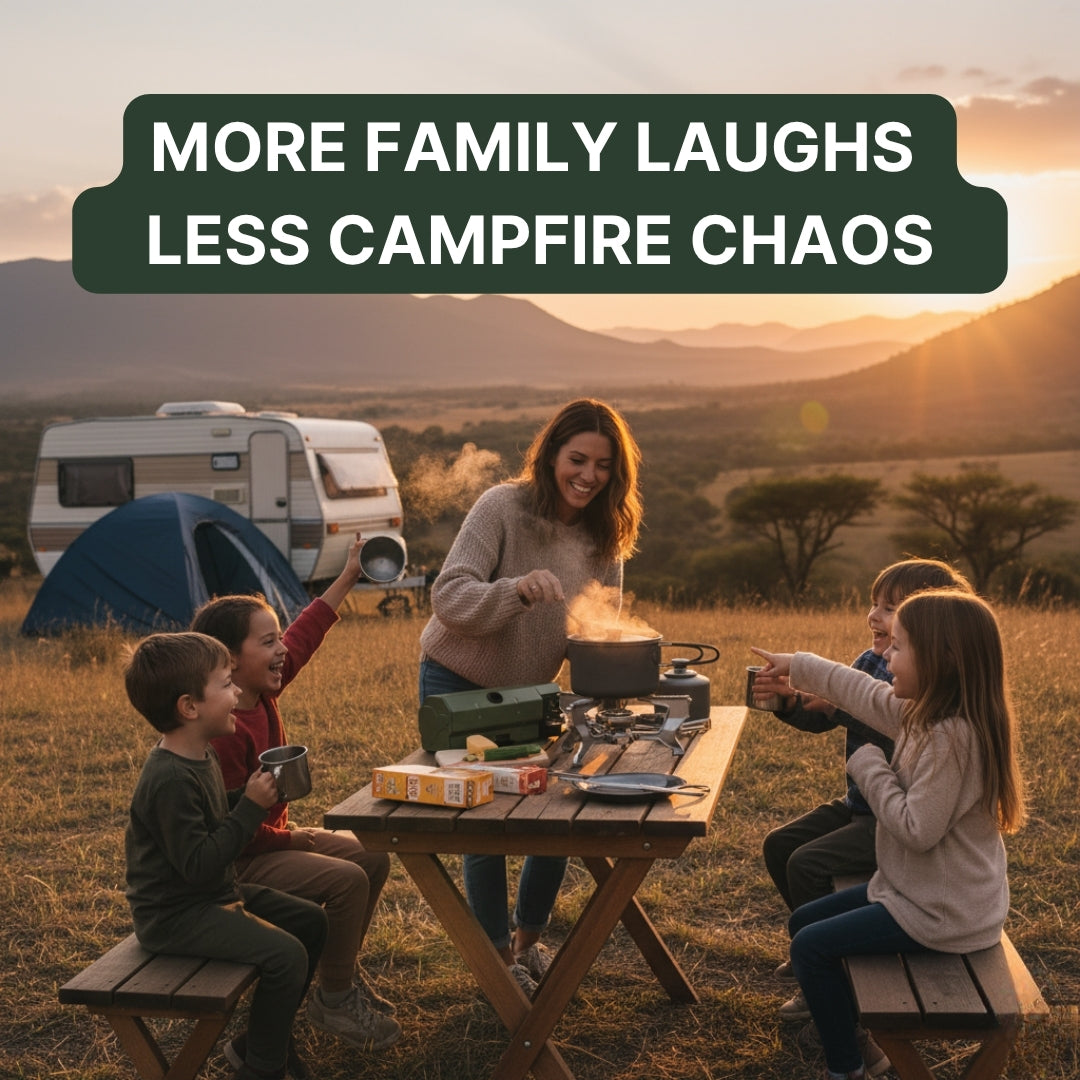 COOK ANYWHERE IN MINUTES — FROM THE OUTBACK TO THE BEACH