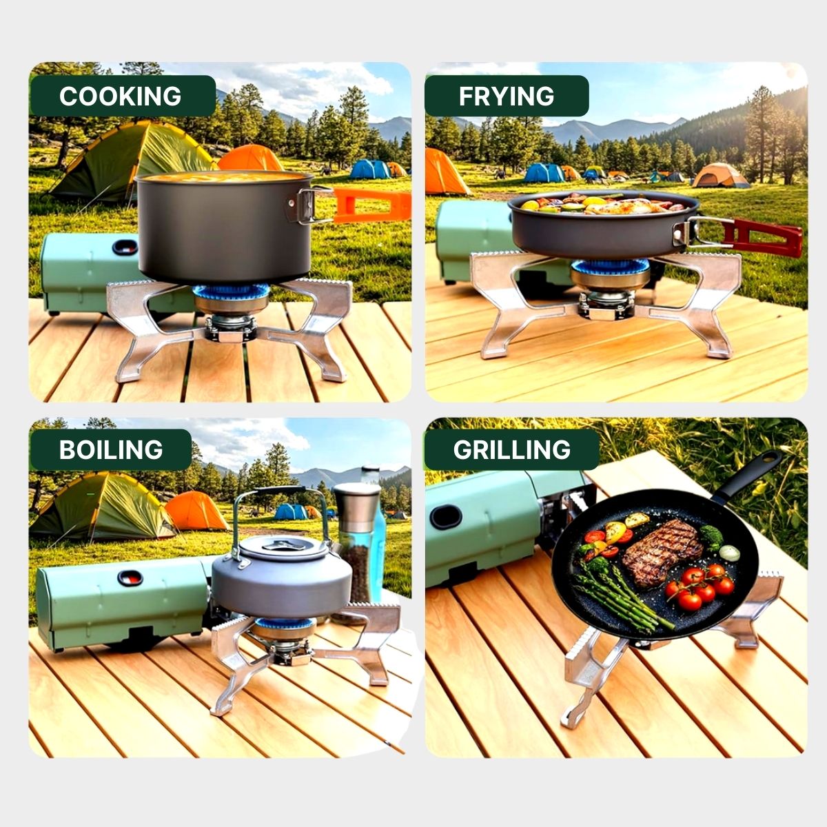 COOK ANYWHERE IN MINUTES — FROM THE OUTBACK TO THE BEACH