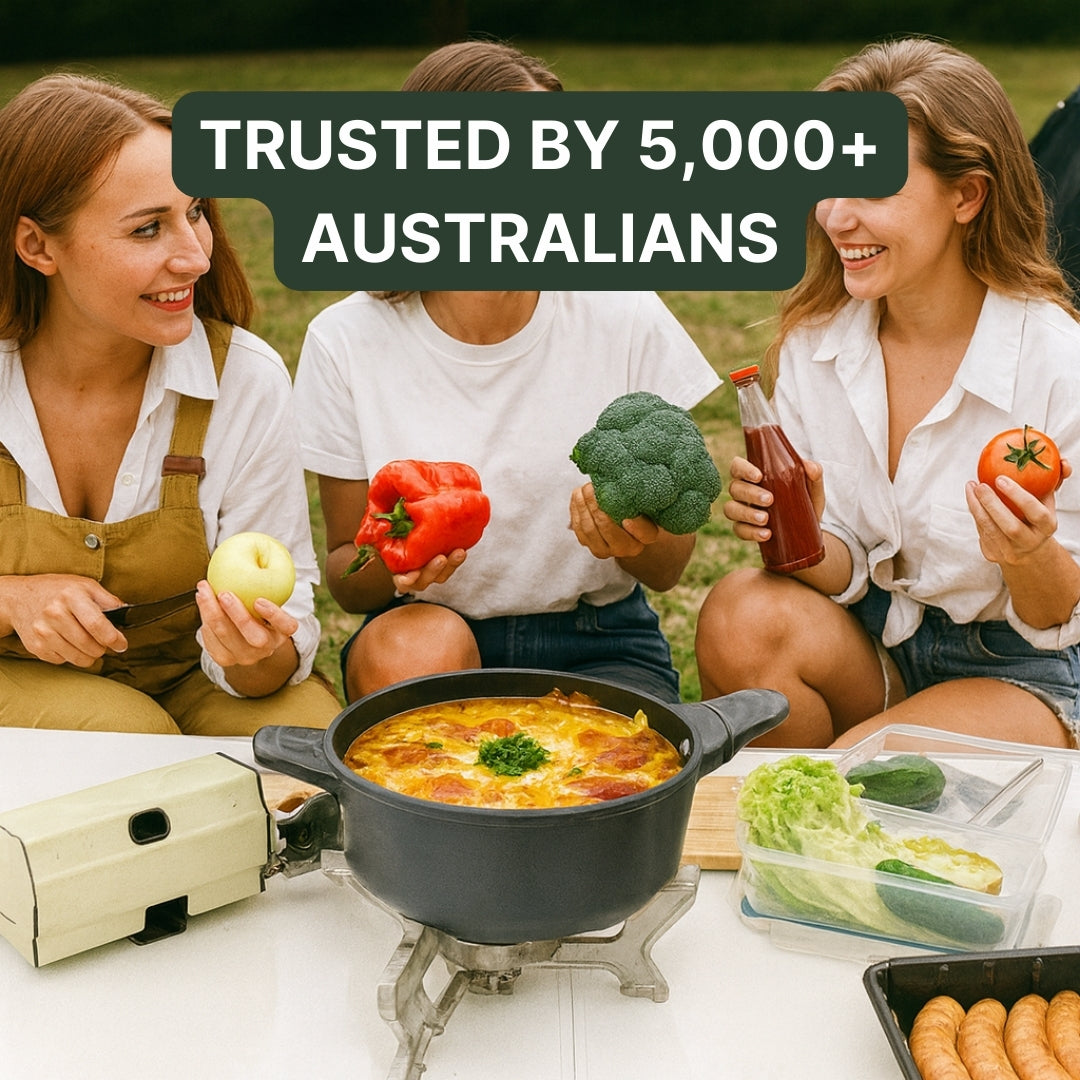 COOK ANYWHERE IN MINUTES — FROM THE OUTBACK TO THE BEACH